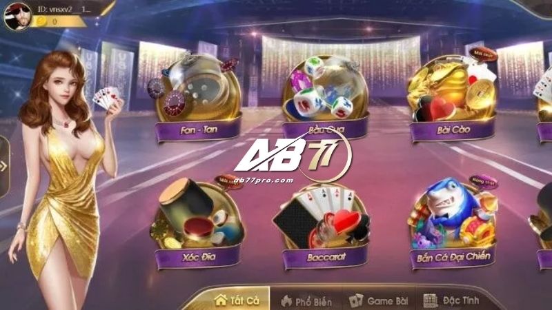 Sảnh GEM AB77 - Siêu phẩm game đổi thưởng lớn